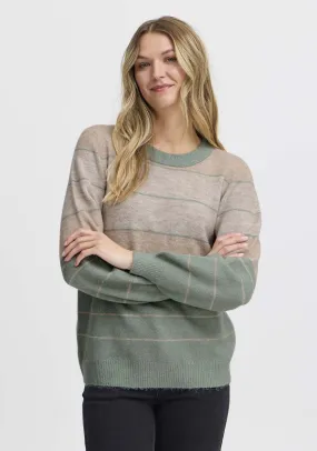 Long Sleeve Knit Pullover - Green Bay Melange
