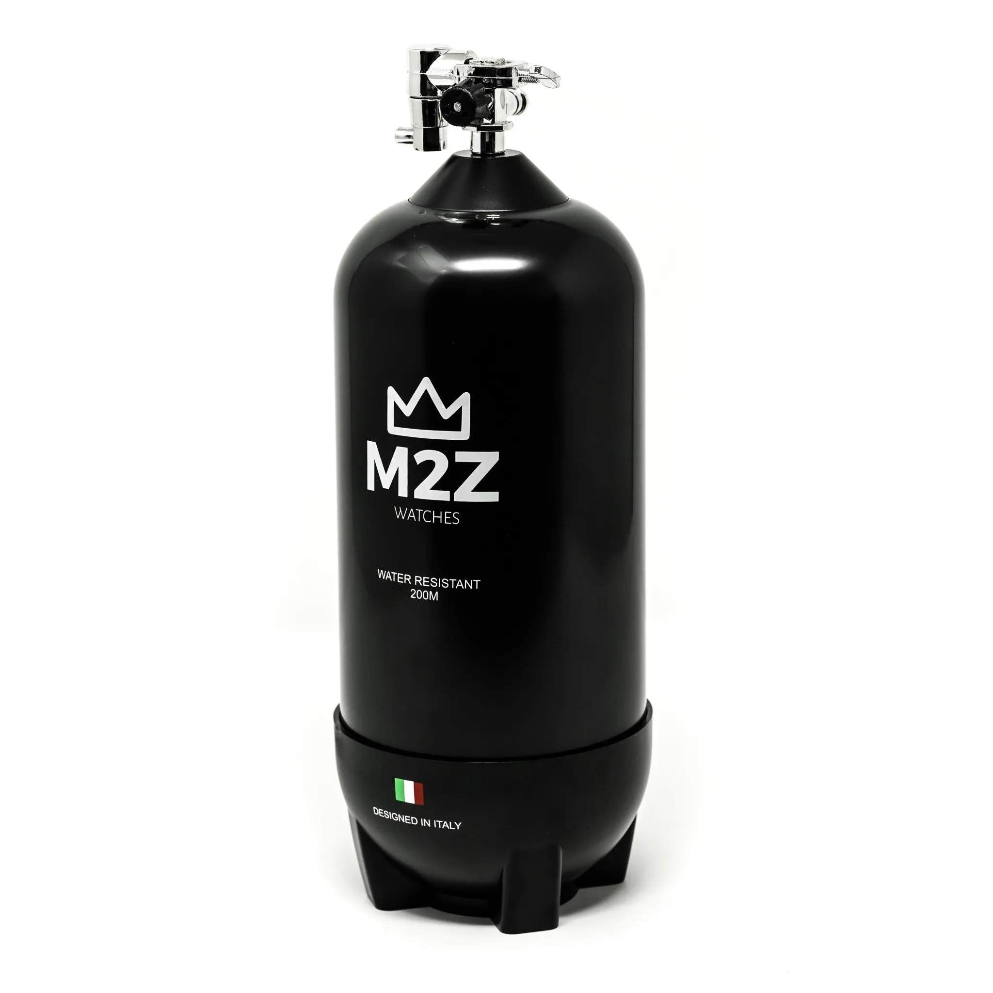 M2Z Men's Watch Diver 200 Grey IP Gun 200-004