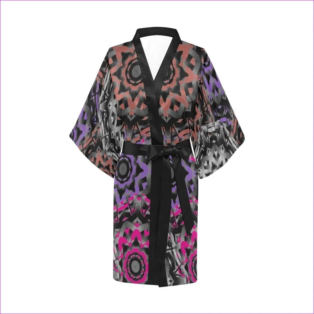 Mandala Graffiti Short Kimono Robe