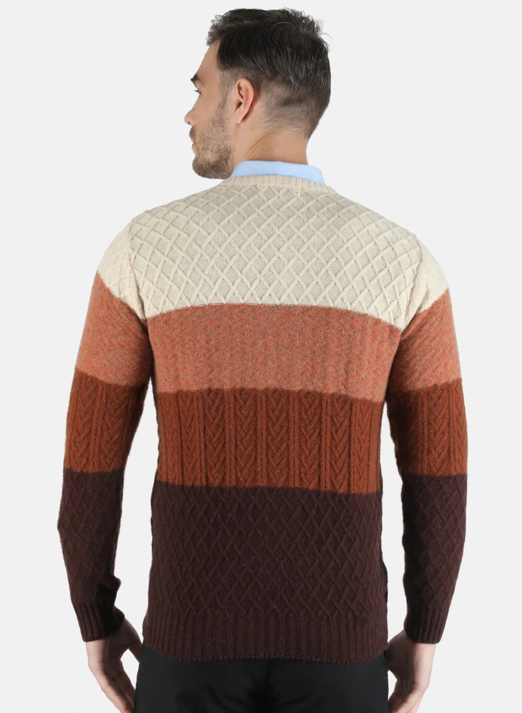 Men Multi Color Design Pullover