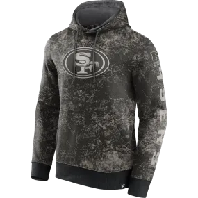 Men's 49ers Blackout Tonal Pull Over Hoodie