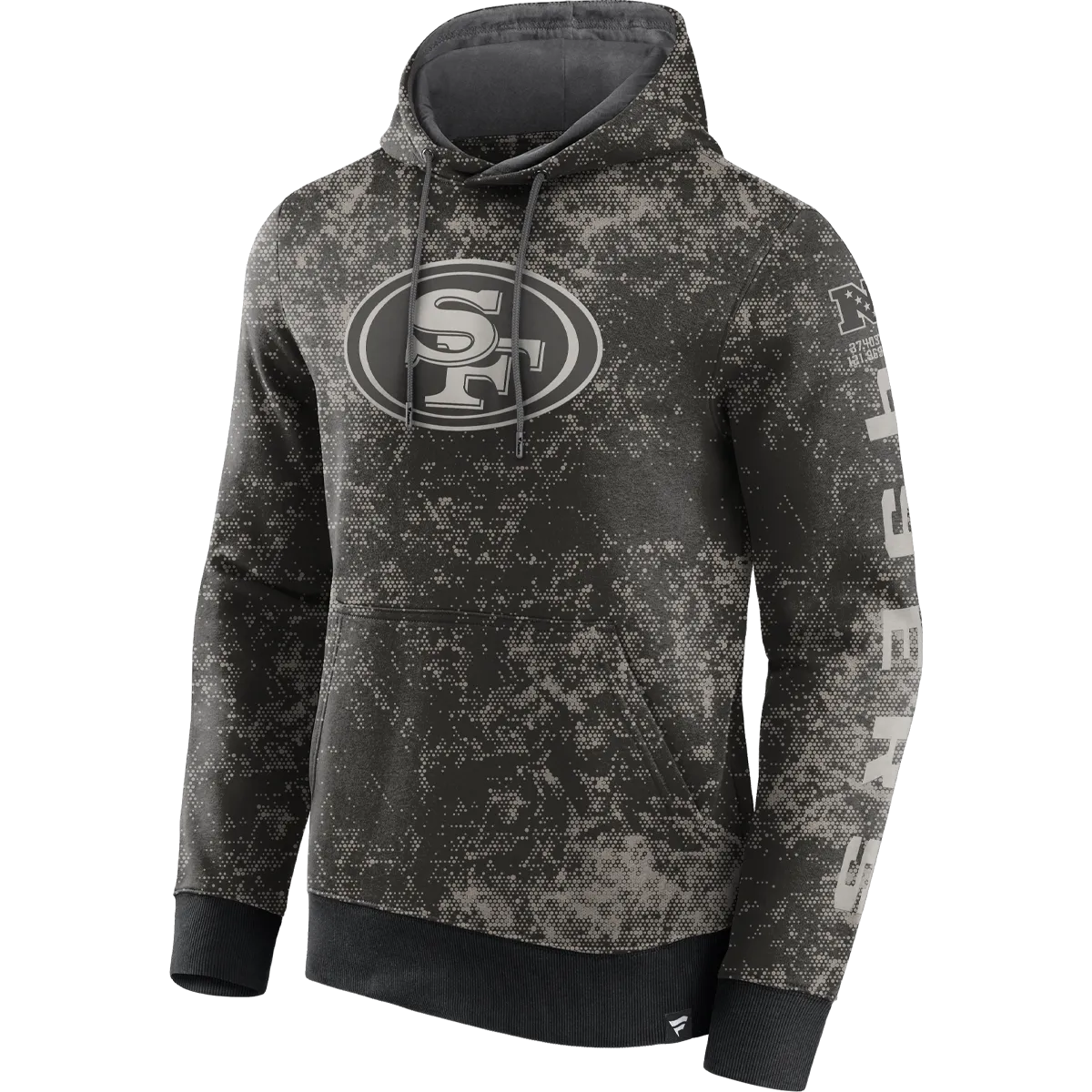 Men's 49ers Blackout Tonal Pull Over Hoodie