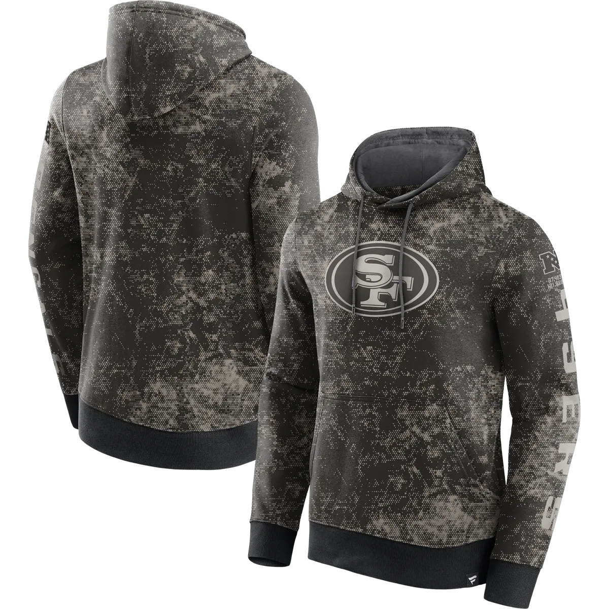 Men's 49ers Blackout Tonal Pull Over Hoodie