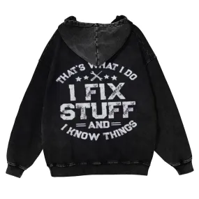 Men's Funny I fix Stuff T-Shirt Mechanic Hoodies
