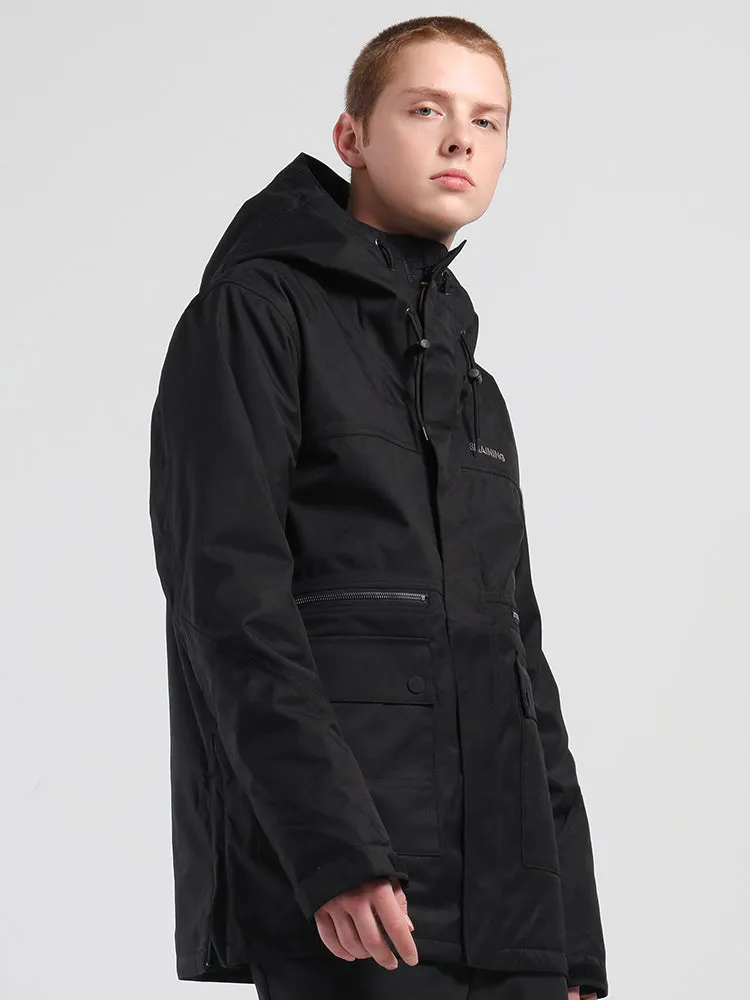 Men's Winter New Black Ski Suit Single And Double Board Waterproof Wear-Resistant Warm Ski Suit