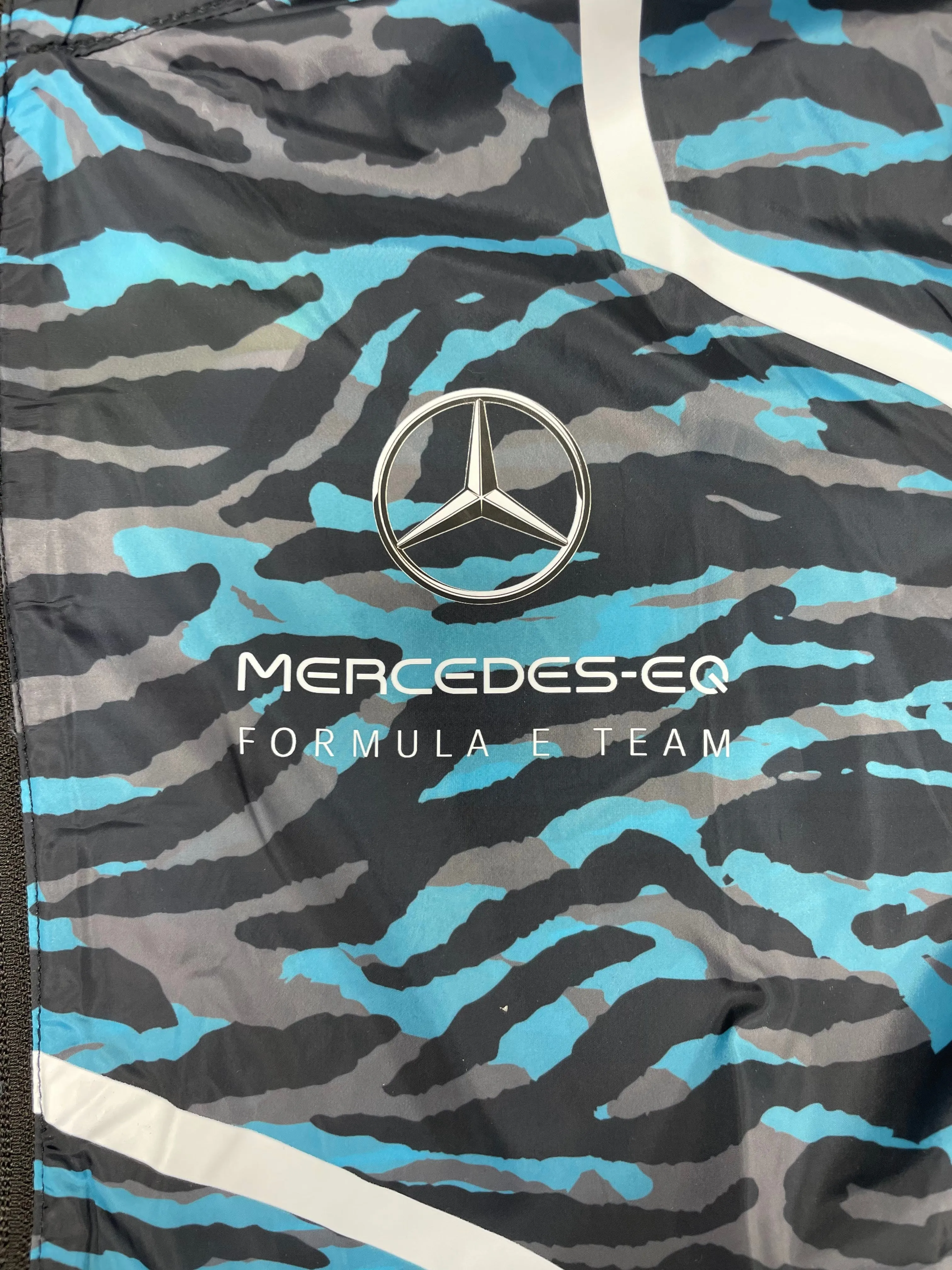 Mercedes Benz-EQ Formula E S8 Graphic Lightweight Technical Rain Jacket - Unisex - Camo