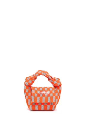 Metallic Ichimatsu Obi Bag