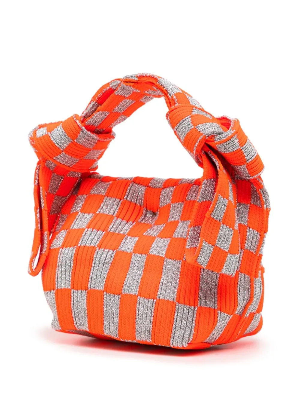 Metallic Ichimatsu Obi Bag