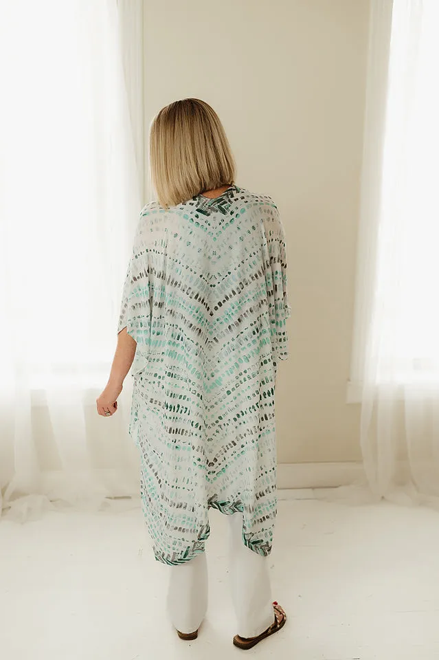 Micro Dot Watercolor Kimono
