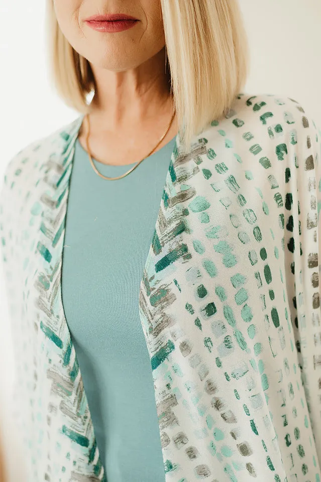 Micro Dot Watercolor Kimono