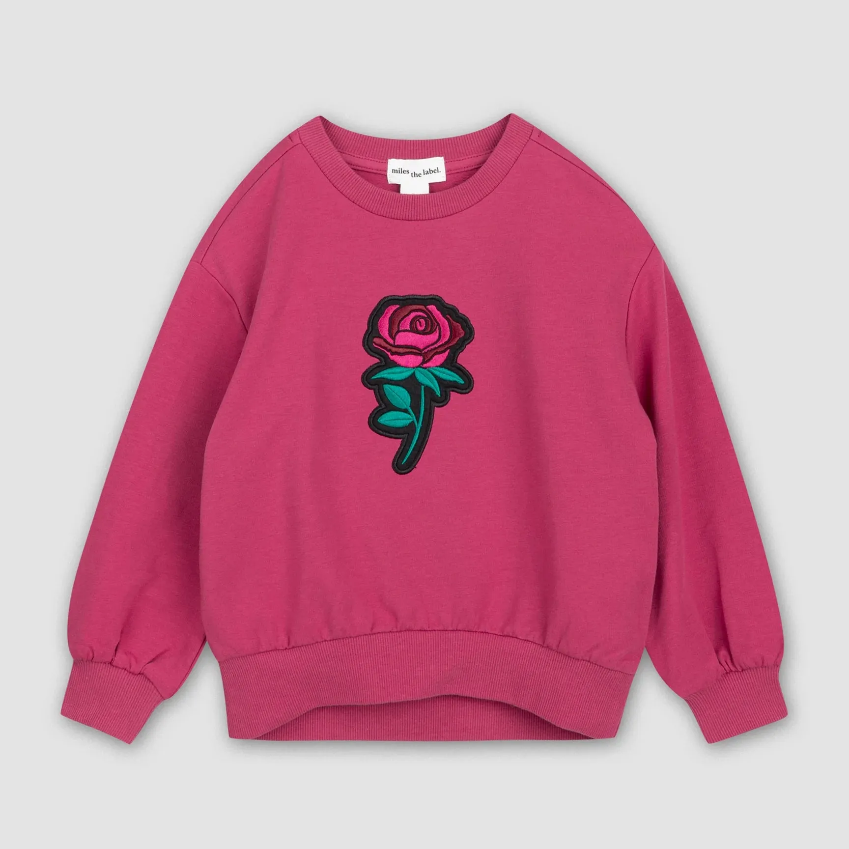 Miles Rose on Magenta Sweatshirt
