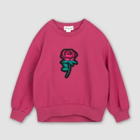 Miles Rose on Magenta Sweatshirt