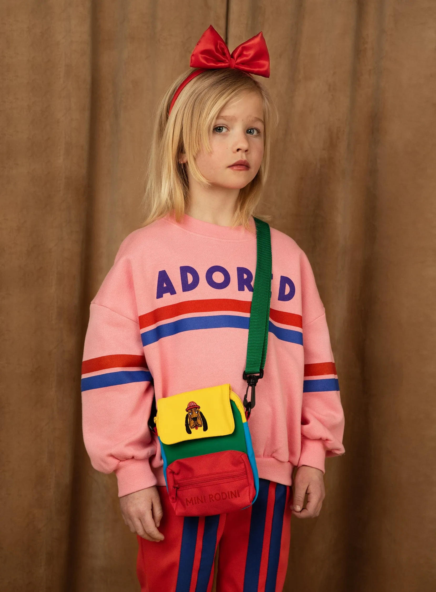 Mini Rodini Girls Adored Sweatshirt in Pink