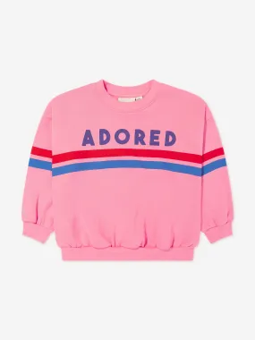 Mini Rodini Girls Adored Sweatshirt in Pink