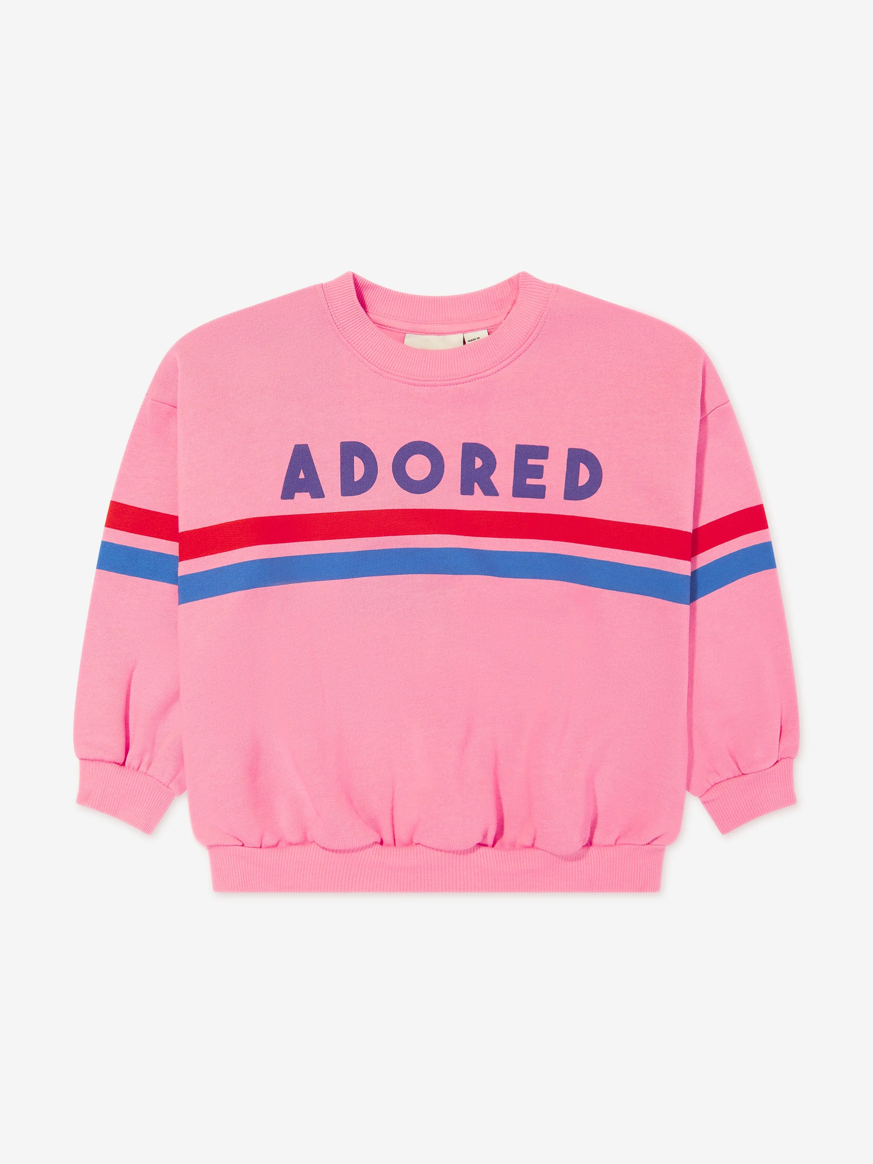 Mini Rodini Girls Adored Sweatshirt in Pink
