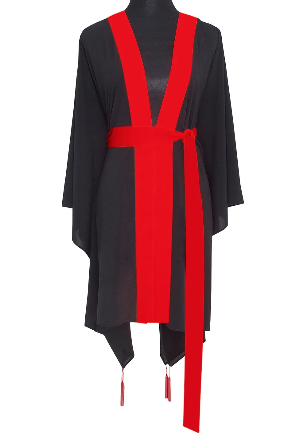 Monochrome - Black Kimono (Red)
