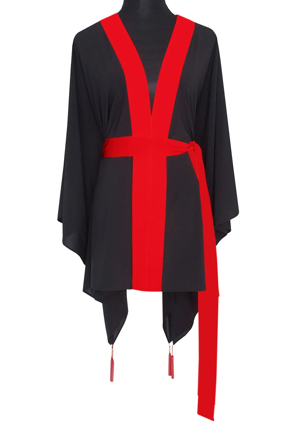 Monochrome - Black Kimono (Red)