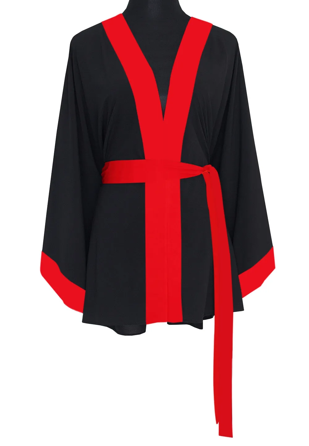 Monochrome - Black Kimono (Red)