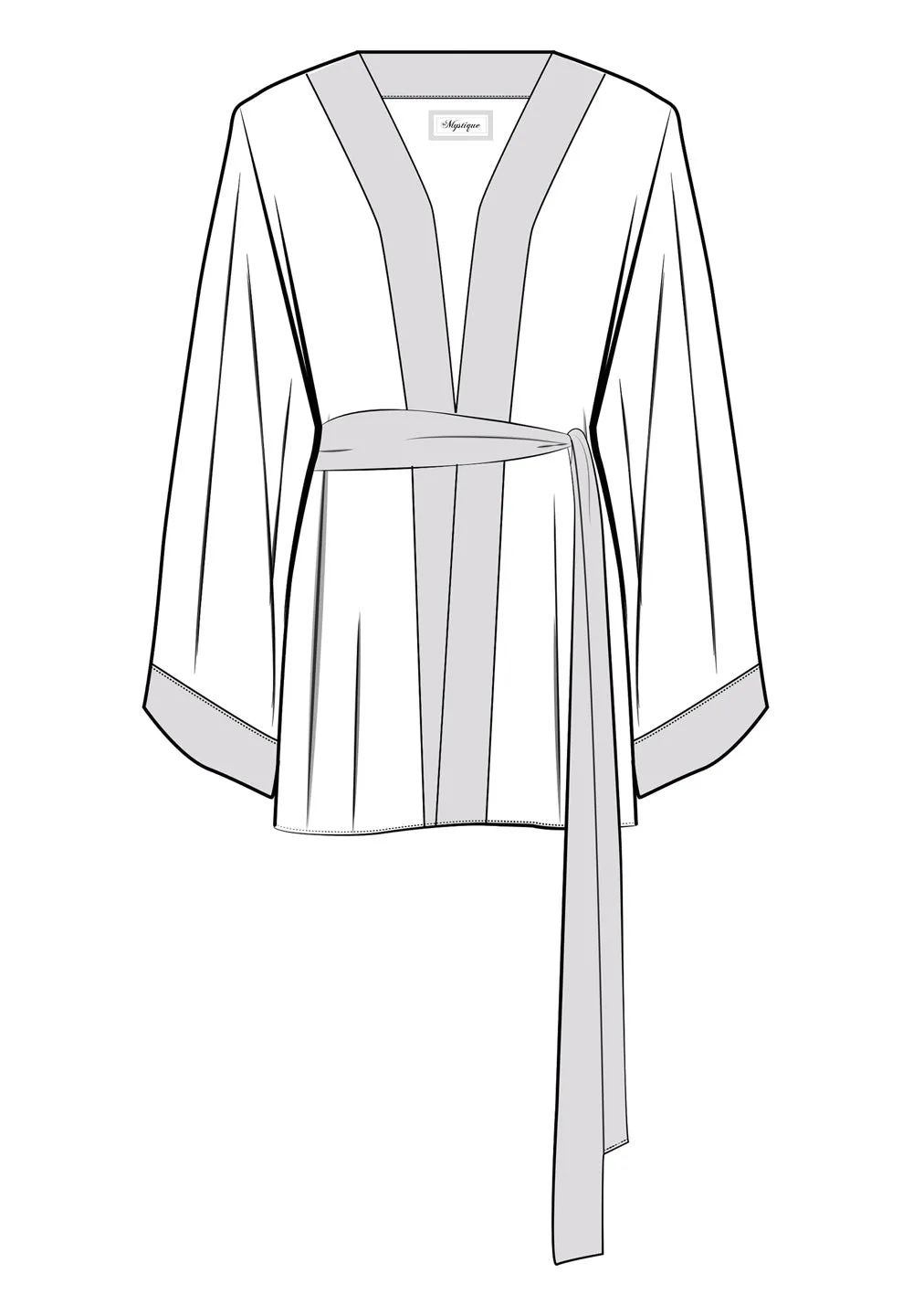 Monochrome - White Kimono (Red)