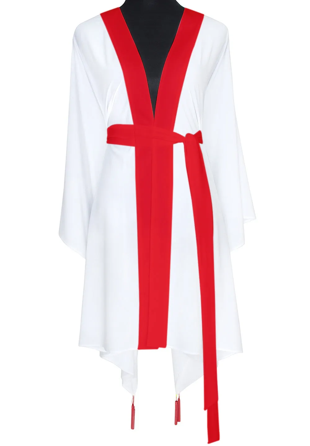 Monochrome - White Kimono (Red)