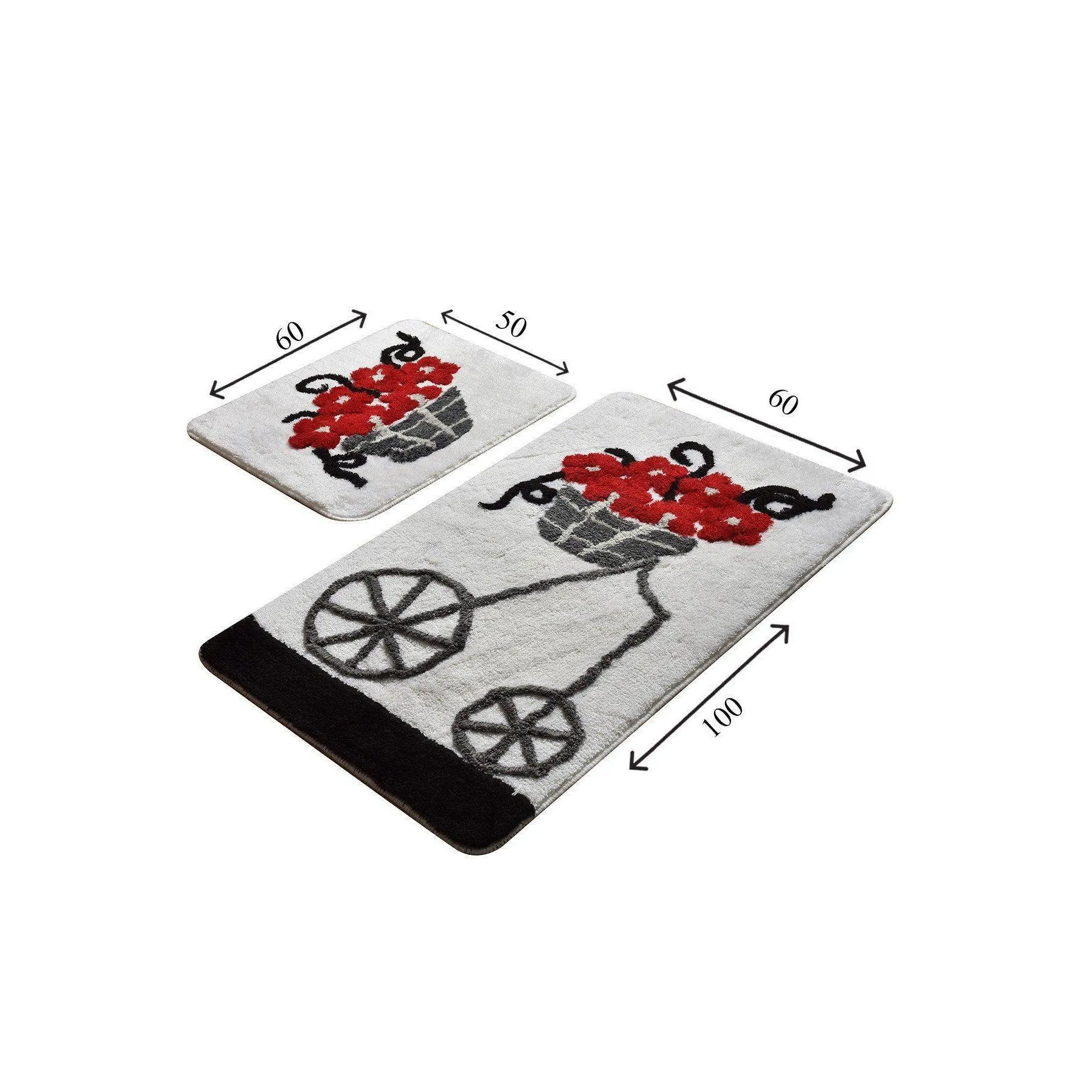 Muru - Red  Bath Mat