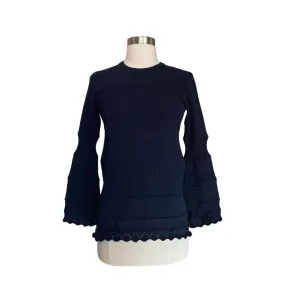 Navy Long Sleeve Top - XS