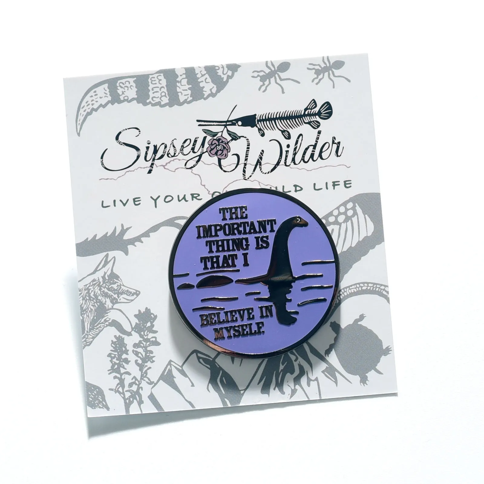 Nessie Believe Enamel Pin