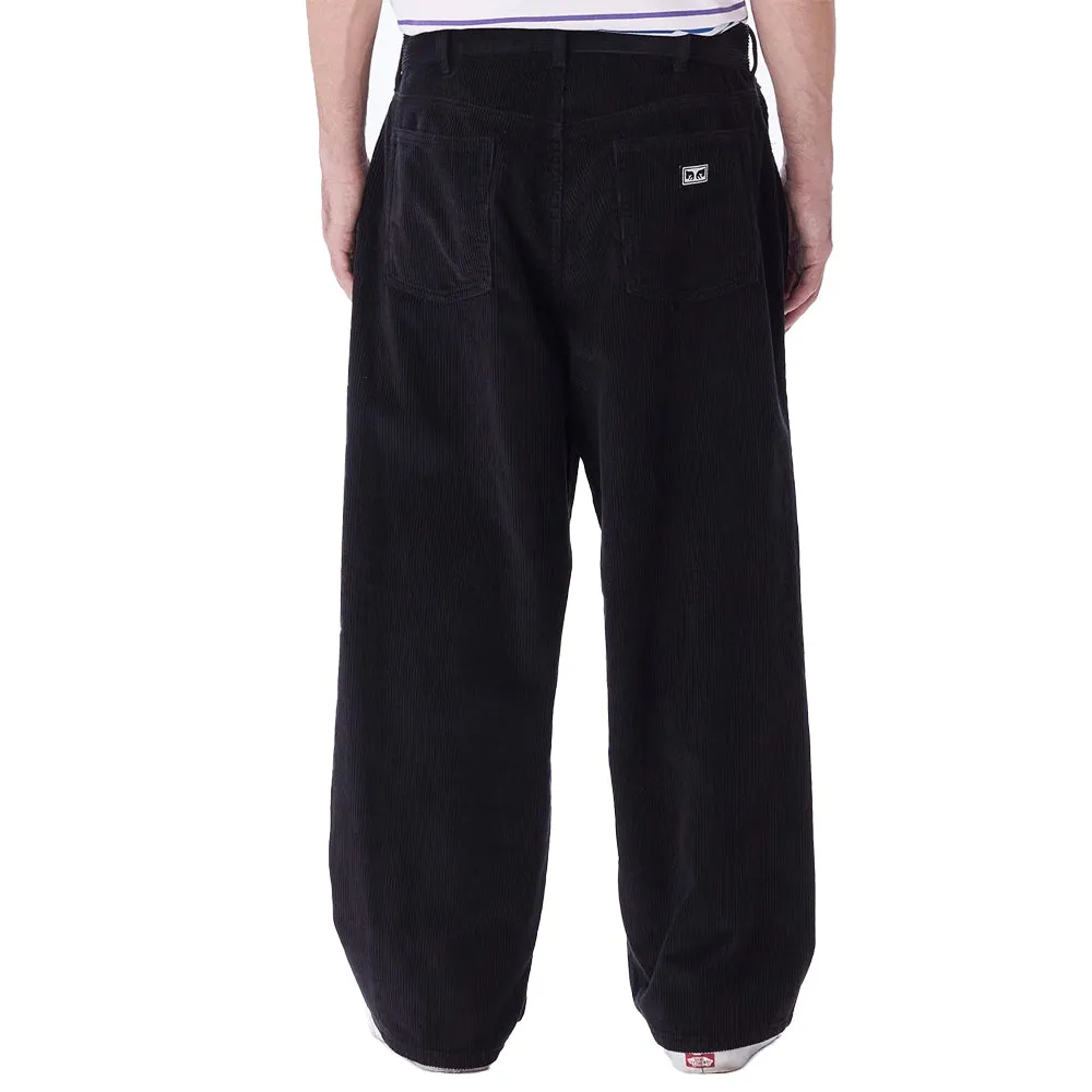 OBEY BIGWIG BAGGY CORDUROY PANT // DIGITAL BLACK