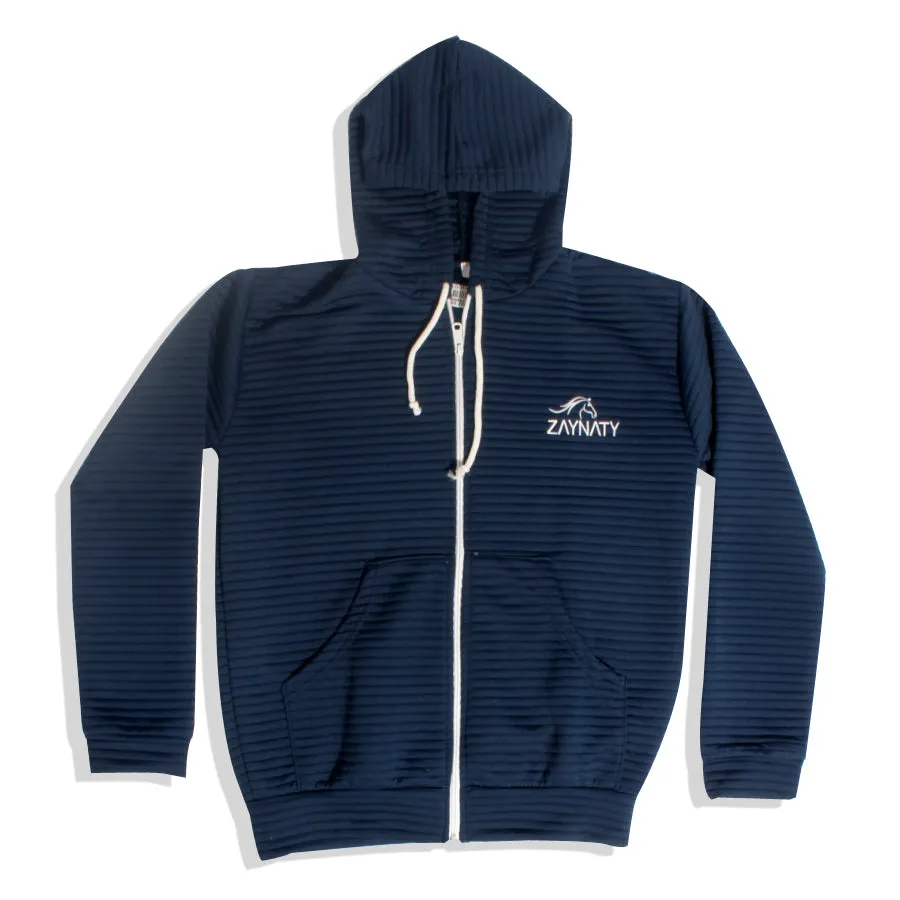 Original Zaynaty Embroider Full Zip Up Stylish Hoodies -6010