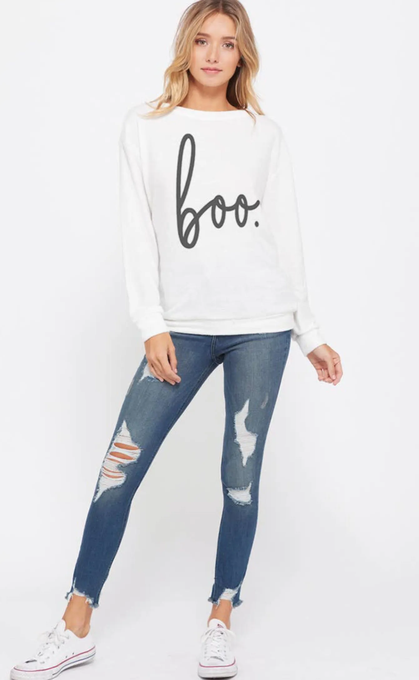 Phil Love Cozy Soft Boo Sweatshirt