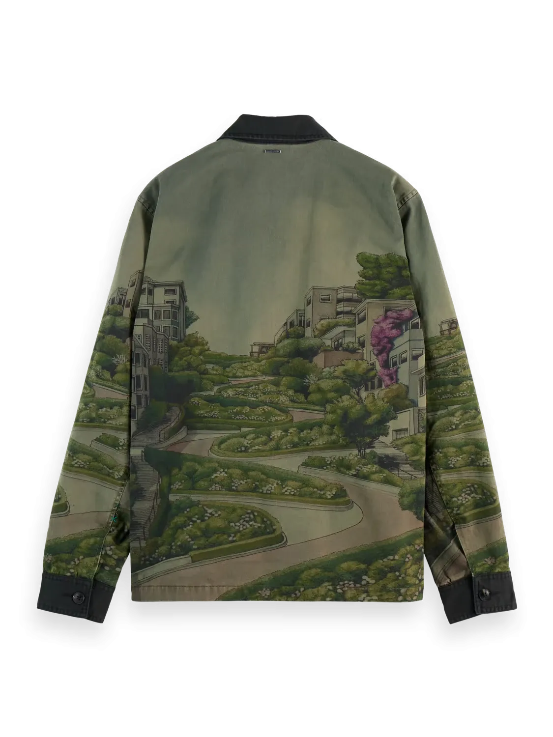 Photo-Printed Twill Coach Jacket (Green) - 178642WI24300
