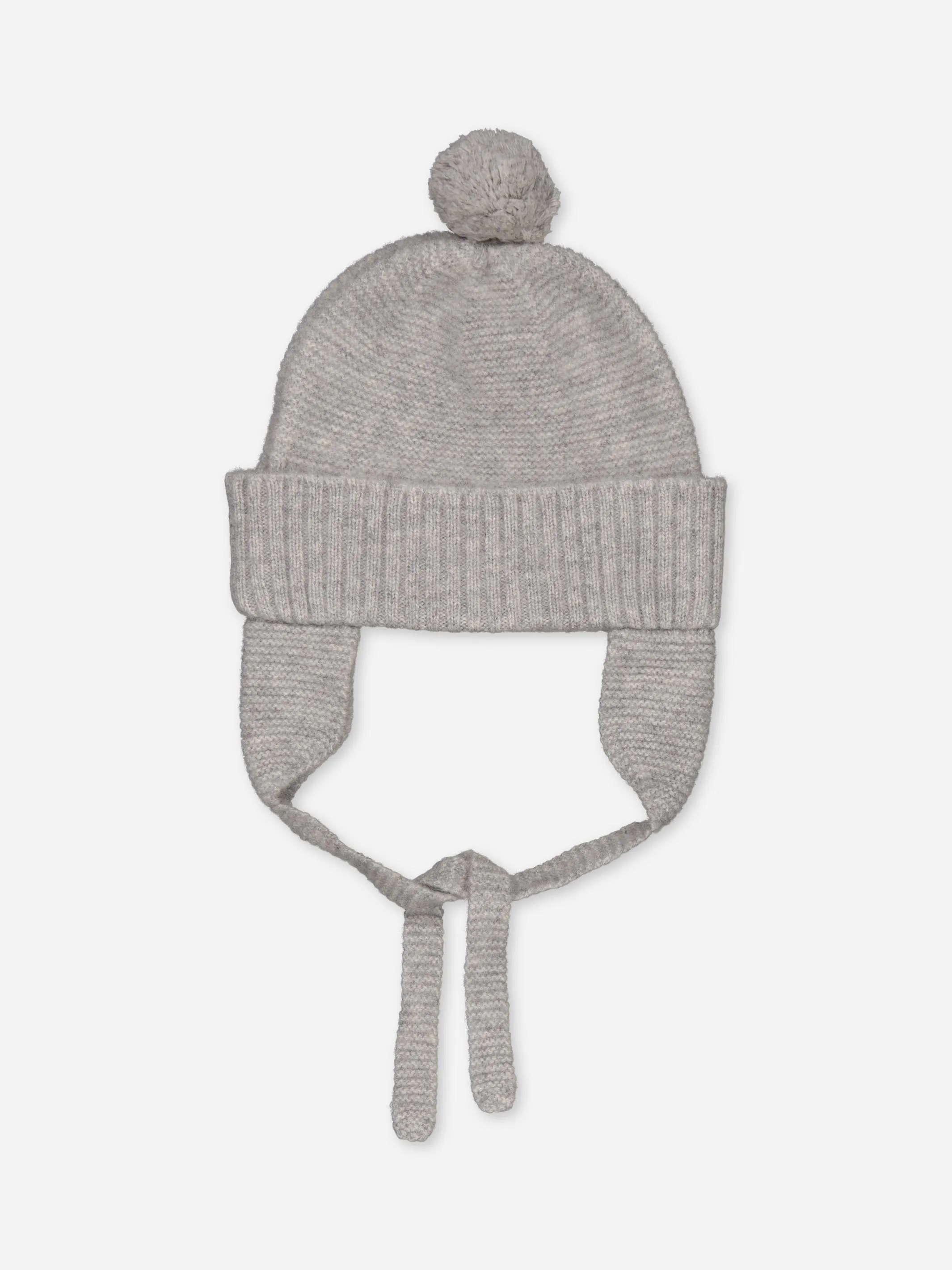 POMPOM BEANIE GREY