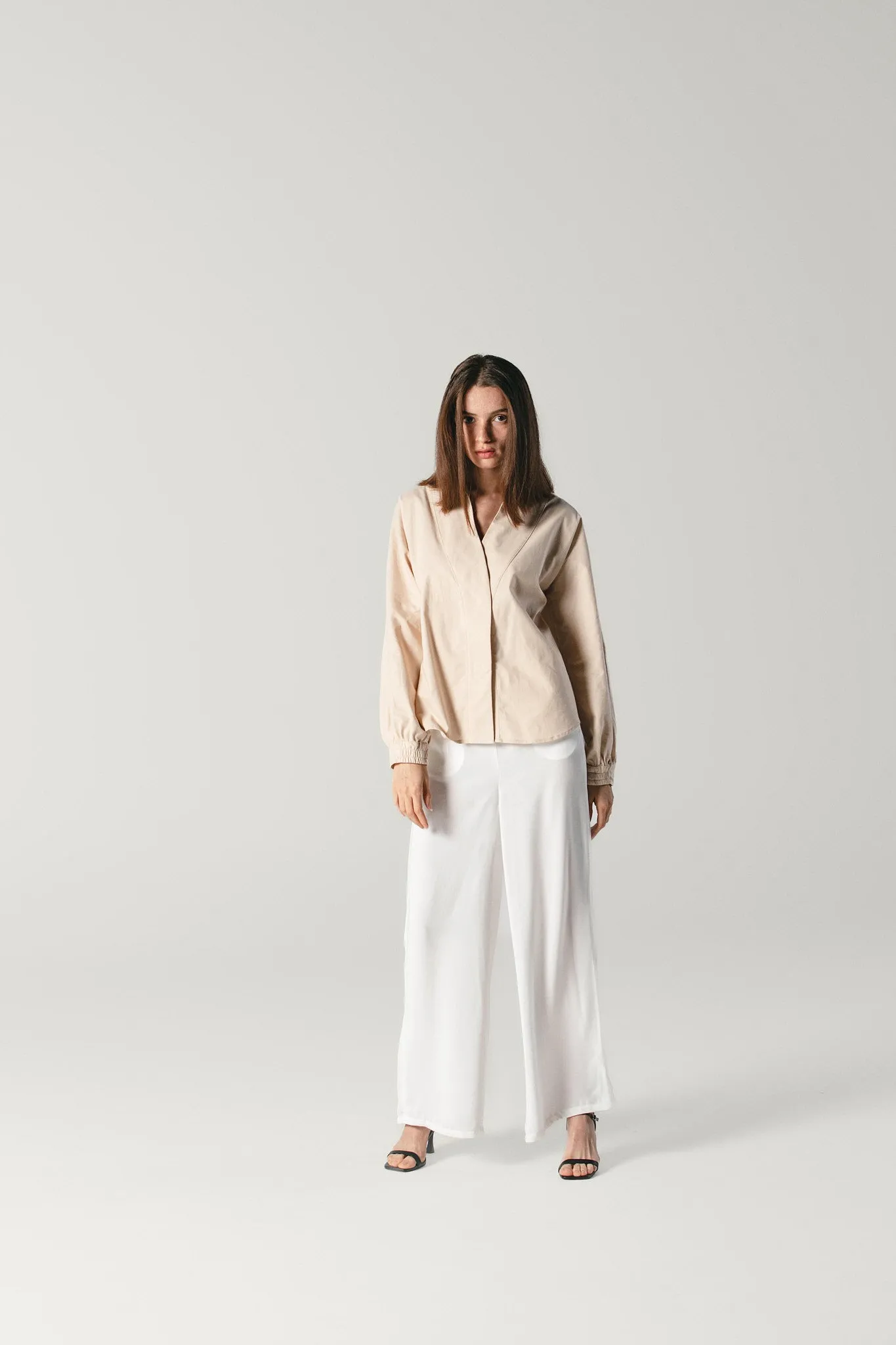 Poplin Shirt Beige