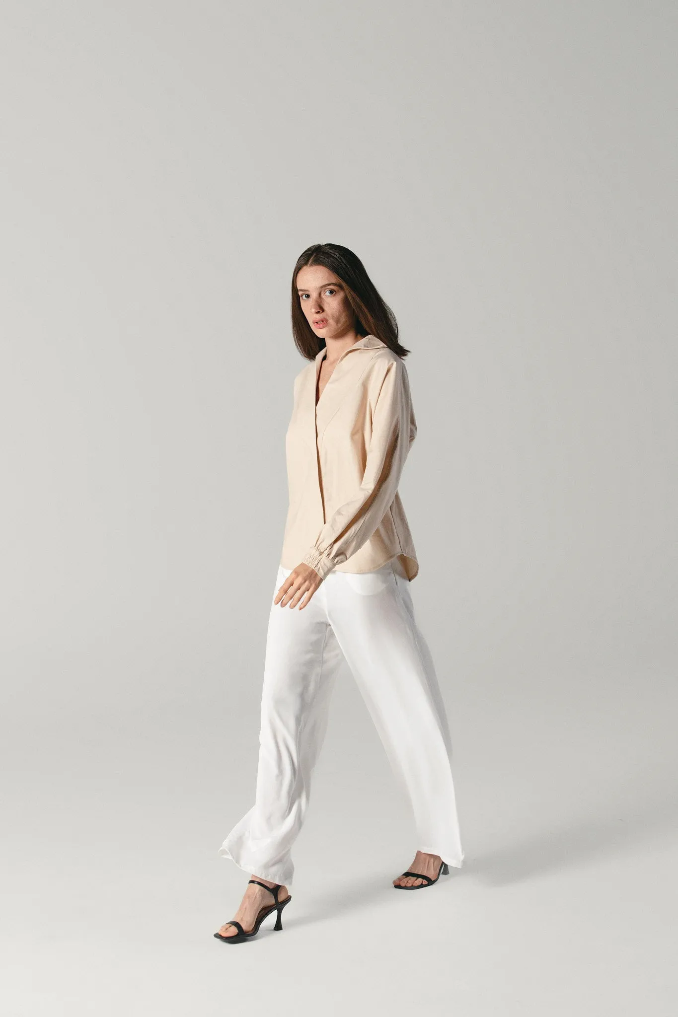Poplin Shirt Beige