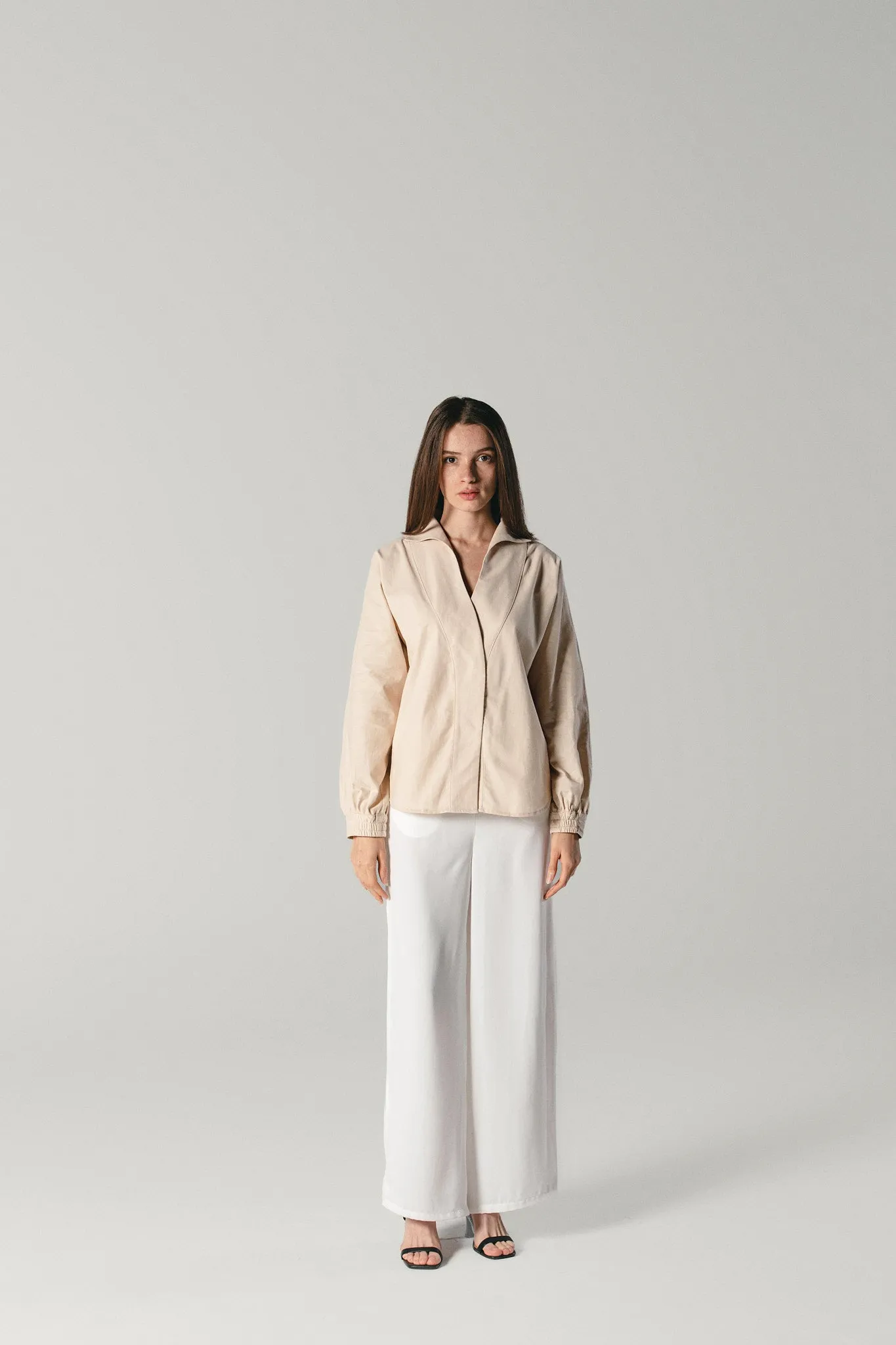 Poplin Shirt Beige