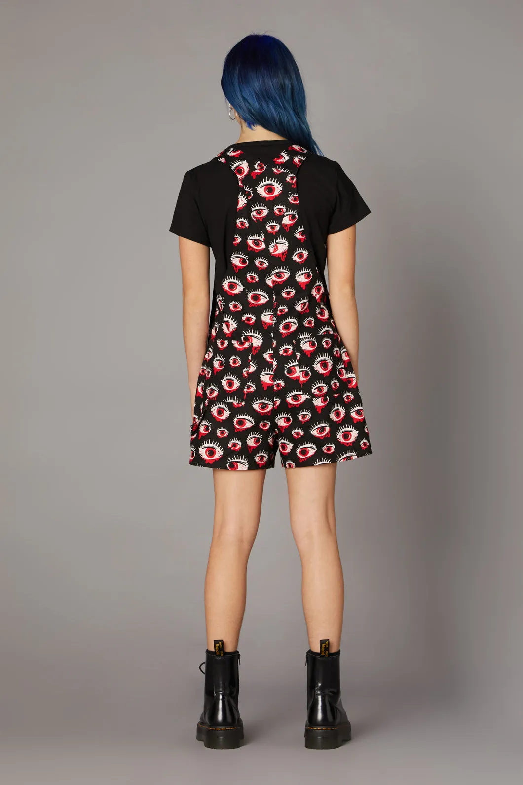 Printed Drill Punk Overall