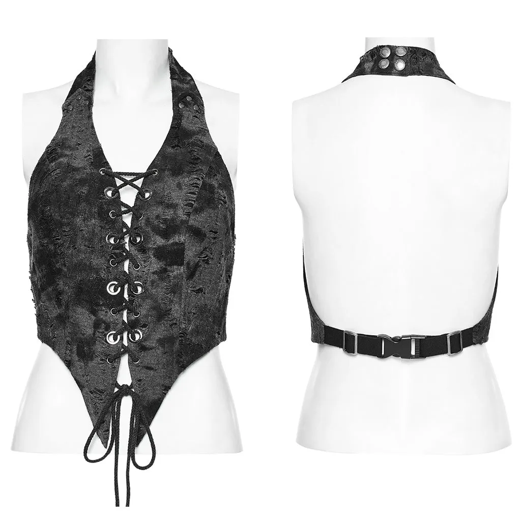 PUNK adjustable halter vest