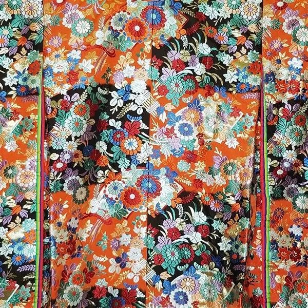 "Floral Collage" Vintage Wedding Kimono (Uchikake)