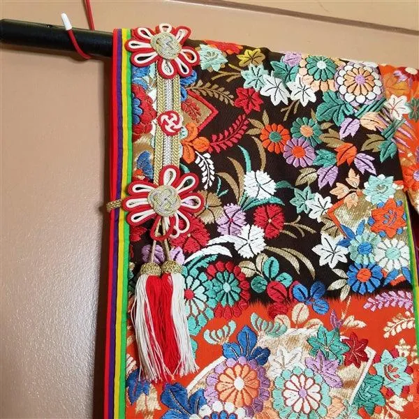 "Floral Collage" Vintage Wedding Kimono (Uchikake)