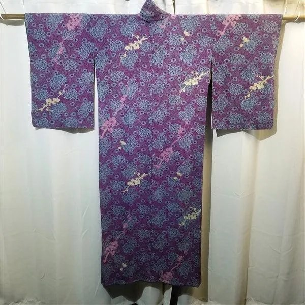 "Ume Silhouette" Vintage Kimono