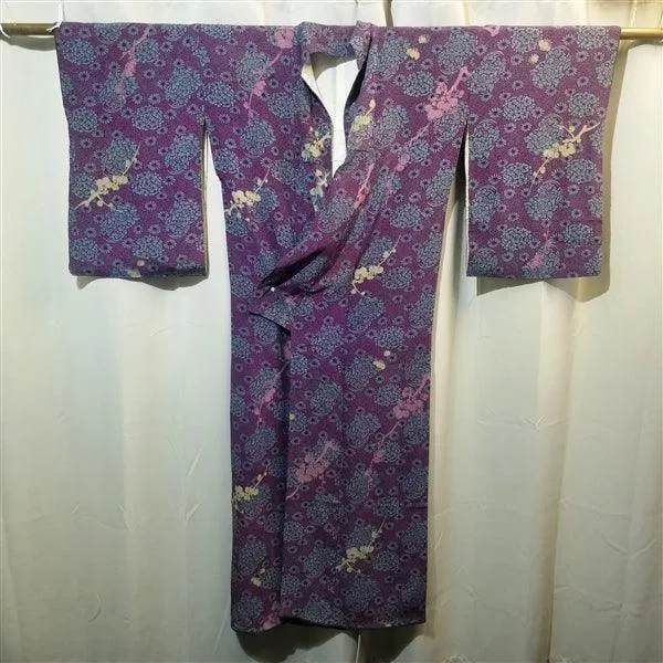 "Ume Silhouette" Vintage Kimono
