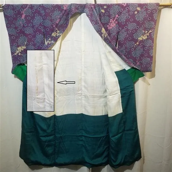 "Ume Silhouette" Vintage Kimono