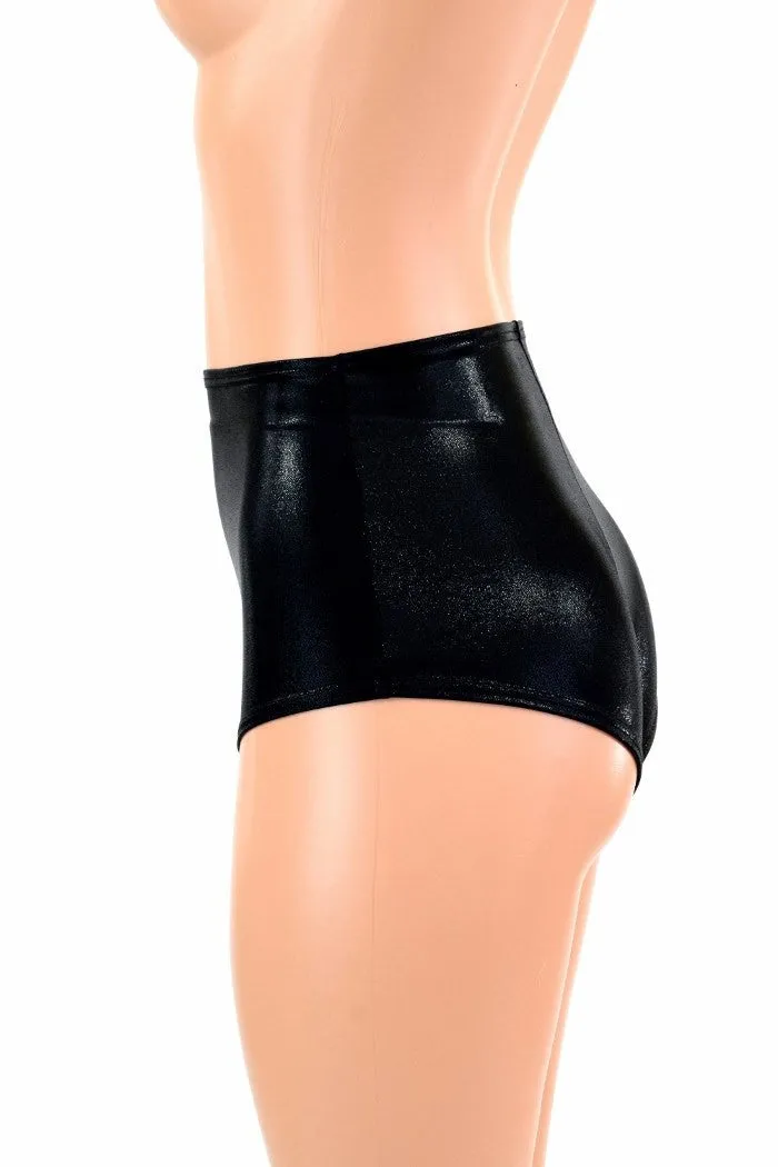 Ready to Ship Black Mystique High Waist Siren Shorts Small