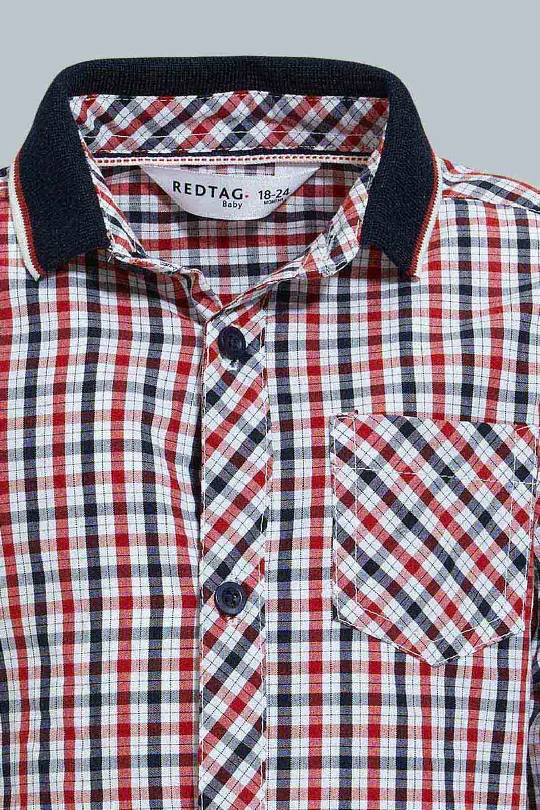 Red Checkered Long Sleeved Shirt