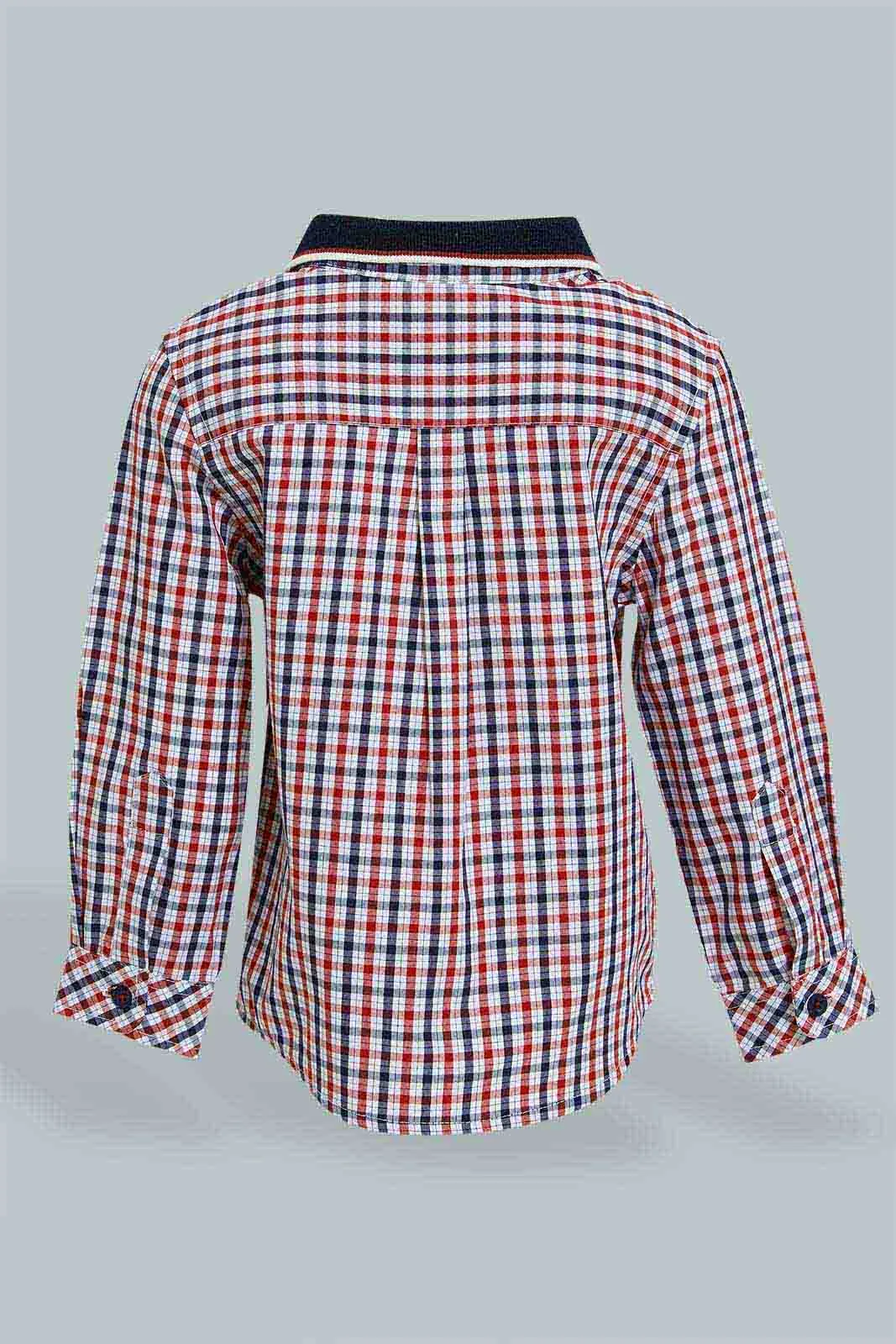 Red Checkered Long Sleeved Shirt