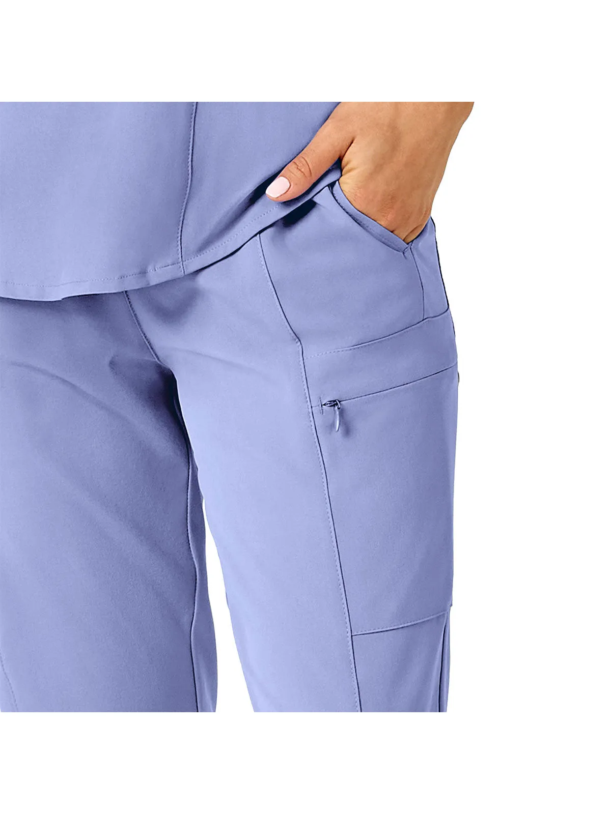 Renew - Women's High Waist Slim Leg Scrub Pant