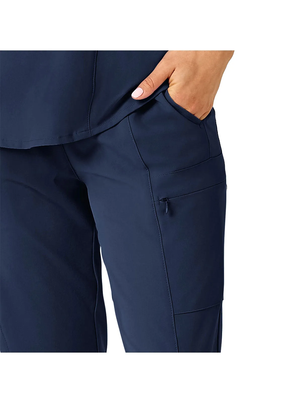 Renew - Women's High Waist Slim Leg Scrub Pant