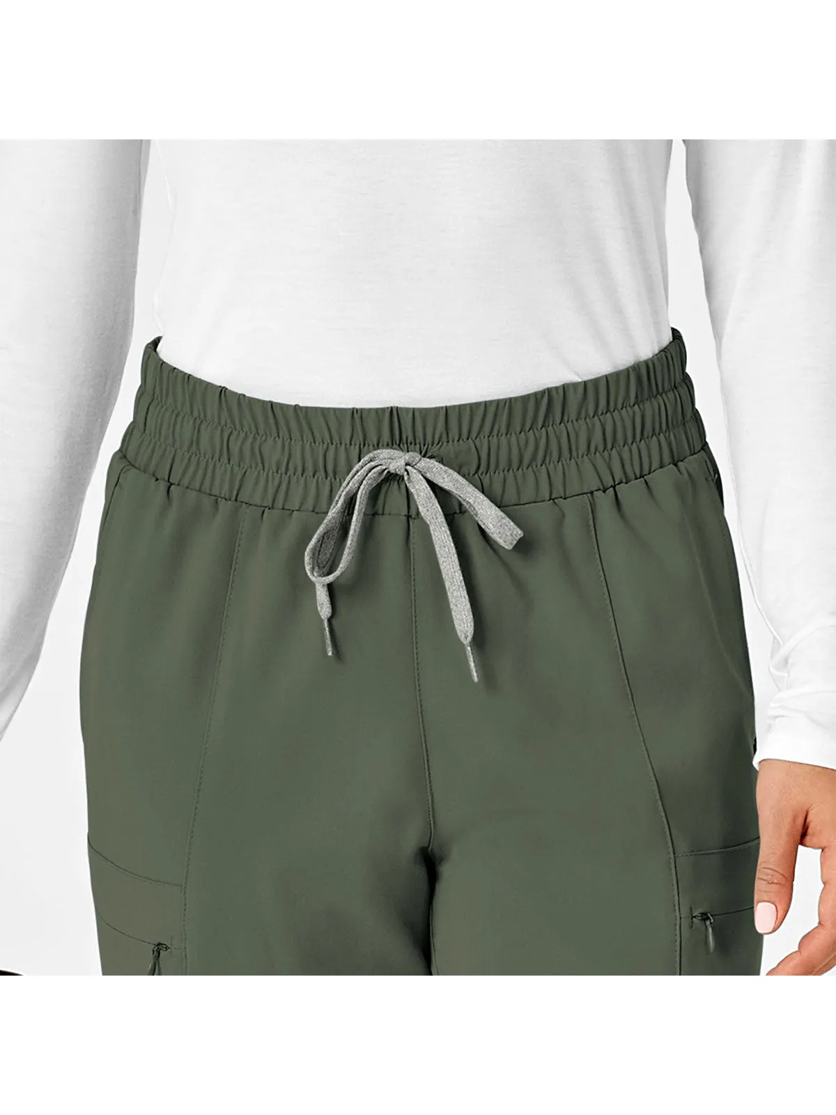 Renew - Women's High Waist Slim Leg Scrub Pant
