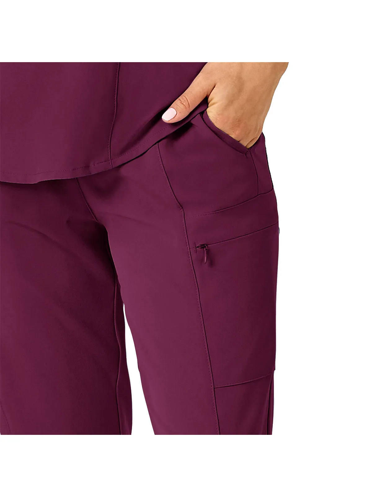 Renew - Women's High Waist Slim Leg Scrub Pant