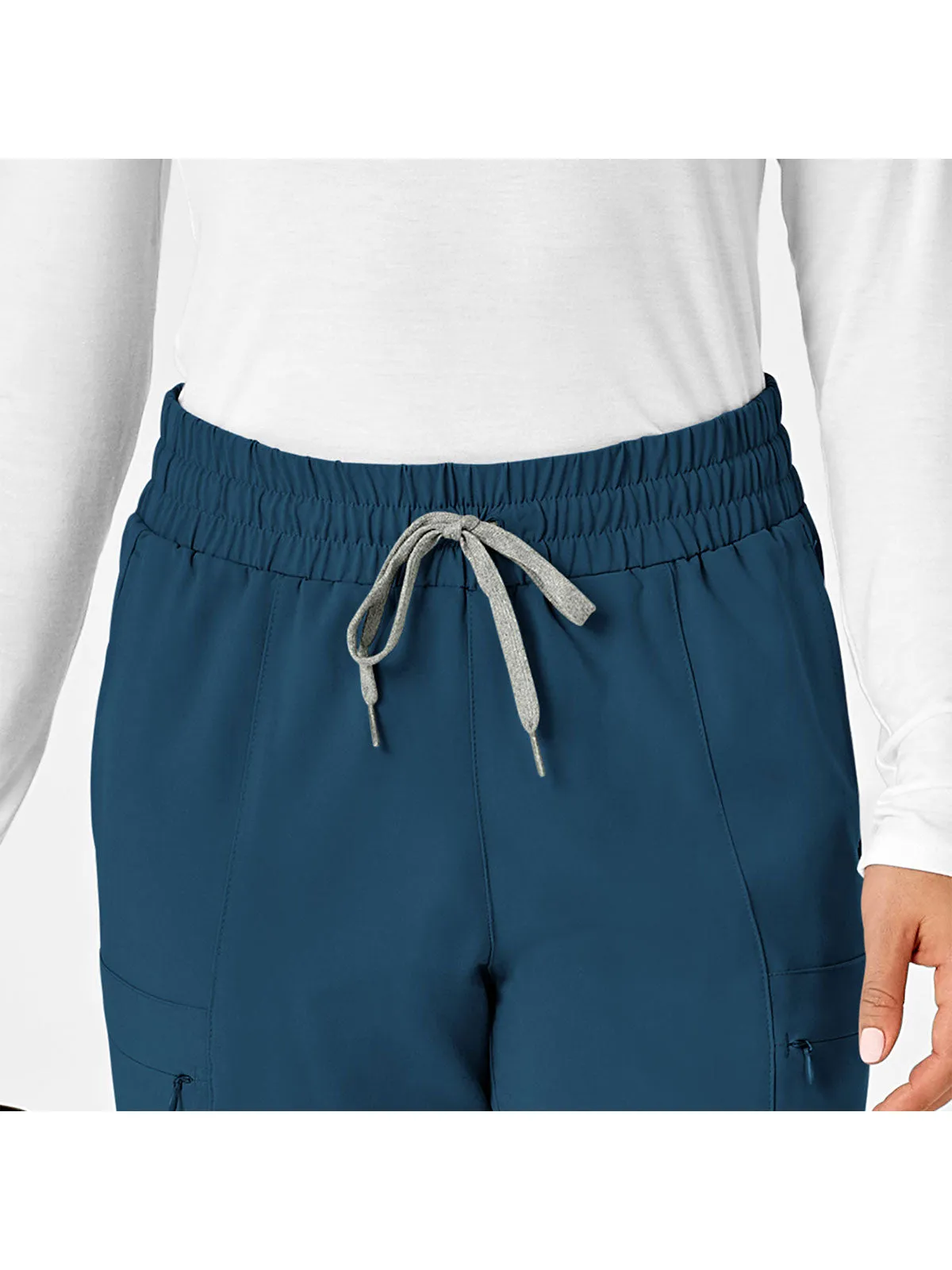 Renew - Women's High Waist Slim Leg Scrub Pant